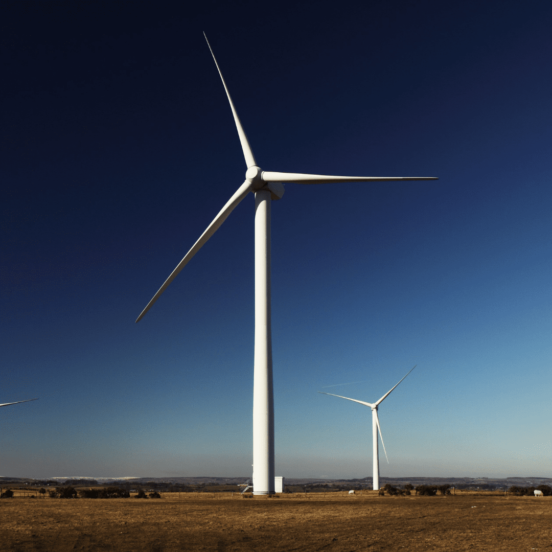 A picture of a wind turbine.